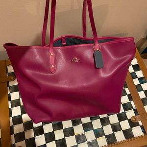 Large Coach PVC tote